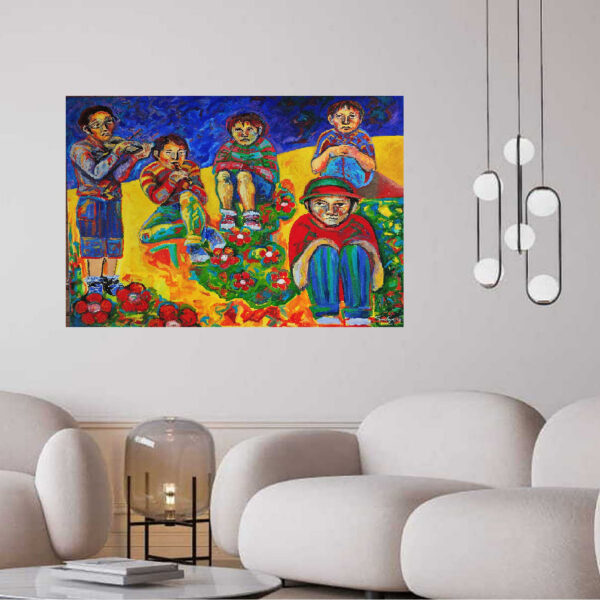 A tribute to Matisse's child musicians.
