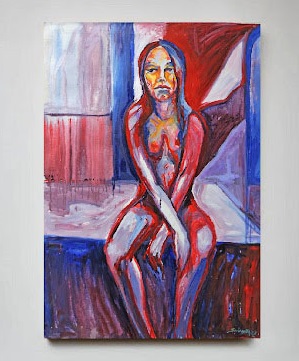 Adolescence in spring. Inspired by Munch