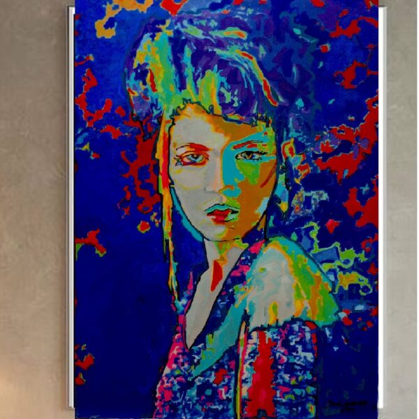 Blue orient woman